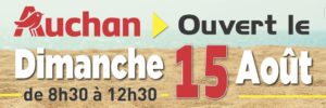 Ouverture du 15 août d'Auchan Cherbourg
