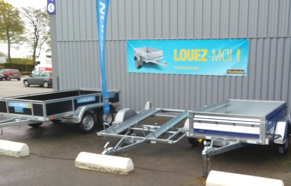 Nouveau chez NORAUTO louez votre remorque CAP'NOR pôle commercial